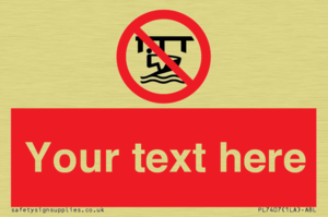 Custom Do not use watercraft in the vicinity of piers